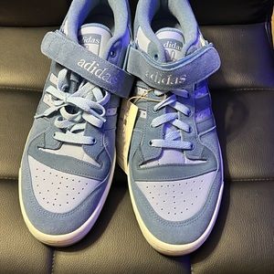 Blue adidas forum 84 low size 12